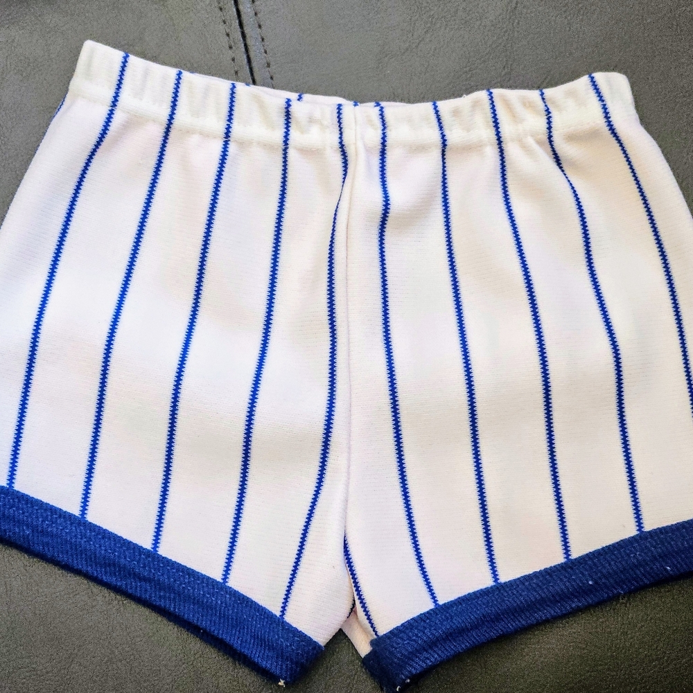 Vintage (New) 1980 Baby Toddler Boys Shorts Baseball Pinstripe Retro 18 Months